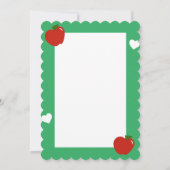 スイートリンゴ先生フォトグリーティングカード サンキューカード (裏面)