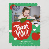 スイートリンゴ先生フォトグリーティングカード サンキューカード (正面/裏面)