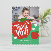 スイートリンゴ先生フォトグリーティングカード サンキューカード (スタンド正面)