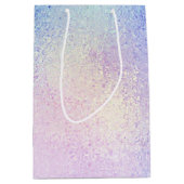 スイートレインボーグリティバースデーパーティー ミディアムペーパーバッグ (正面)