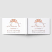 スイートレインボーベビーシャワーへようこそ ゲストブック (全面)