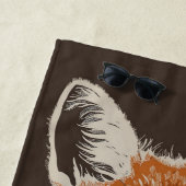 スイートレッドキツネビーチタオル ビーチタオル (インサイチュ)