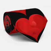 スイートレッドバレンタインラブハートタイ ネクタイ (ロール)