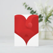 スイートレッドバレンタインラブハート シーズンポストカード (スタンド正面)