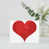 スイートレッドバレンタインラブハート シーズンポストカード (スタンド正面)