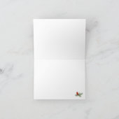 スイートレッド(鳥)ショウジョウコウカンチョウ素朴ウォーターカラー ノートカード (内部)