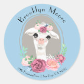 スイートレディラマウィズバラ封筒用シール ラウンドシール (正面)