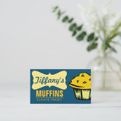 スイートレトロケーキショップ カップケーキ ベーカリー マフィン 名刺 (スタンド正面)