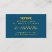 スイートレトロケーキショップ カップケーキ ベーカリー マフィン 名刺 (裏面)