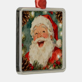 スイートレトロサンタクロース | ヴィンテージクリスマス メタルオーナメント (右)