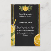 スイートレモネードチョークボードスタンドベビーシャワー エンクロージャーカード (正面)