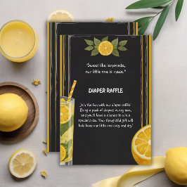 スイートレモネードチョークボードスタンドベビーシャワー エンクロージャーカード