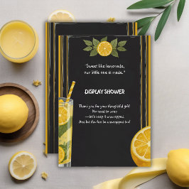 スイートレモネードチョークボードスタンドベビーシャワー エンクロージャーカード