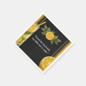 スイートレモネードチョークボードスタンドベビーシャワー スタンダードカクテルナプキン (角)