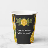 スイートレモネードチョークボードスタンドベビーシャワー 紙コップ (裏面)