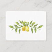 スイートレモン&グリーンディスプレイシャワーカード エンクロージャーカード (裏面)