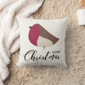 スイートロビンアンドレッドボウ装飾用クッション クッション (ブランケット)