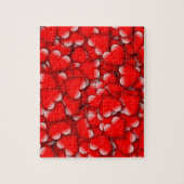 スイートロマンチックバレンタインラブハートレッド ジグソーパズル (縦)
