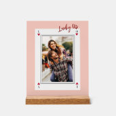 スイートロマンチックレトロバレンタインデー アクリルサイン (正面)