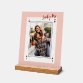 スイートロマンチックレトロバレンタインデー アクリルサイン (傾斜)