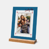 スイートロマンチックレトロバレンタインデー アクリルサイン (傾斜)