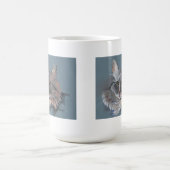 スイートロングヘアキャットおもしろいカラフルオリジナルアートマグ コーヒーマグカップ (中央)