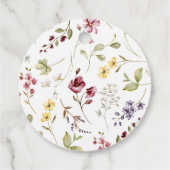 スイートワイルドフラワーリースベビーシャワー フェイバータグ (裏面)