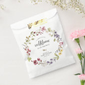 スイートワイルドフラワーリースベビーシャワー フェイバーバッグ (封をした状態)