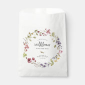 スイートワイルドフラワーリースベビーシャワー フェイバーバッグ (正面)
