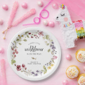 スイートワイルドフラワーリースベビーシャワー ペーパープレート (パーティー)