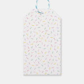 スイートワンアイスクリームバースデーパーティーメッセージカード ギフトタグ (裏面)