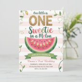 スイートワンインメロン 1歳の誕生日  招待状 (スタンド正面)