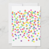 スイートワンガールファースト誕生日アイスクリームサマー 招待状 (裏面)