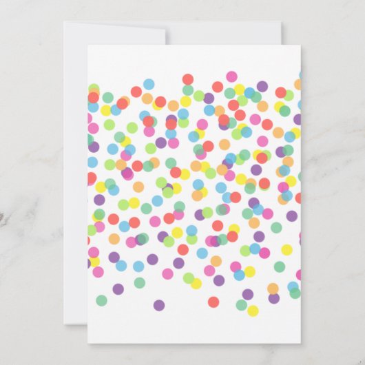 スイートワンガールファースト誕生日アイスクリームサマー 招待状 (裏面)