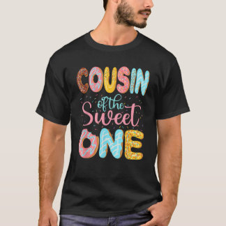 スイートワンキューズドーナツの家族マッチングのいとこ Tシャツ