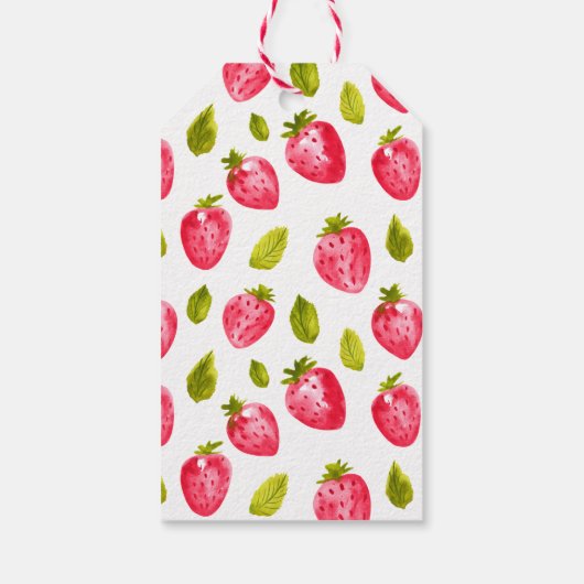 スイートワンストロベリーファースト誕生日 ギフトタグ (裏面)
