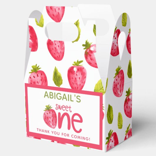 スイートワンストロベリーファースト誕生日 フェイバーボックス (オープン)