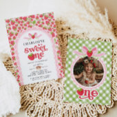 スイートワンストロベリーワンバースデー招待状 招待状