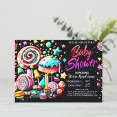 スイートワンダーランドデライトベビーシャワー 招待状 (スタンド正面)