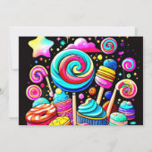 スイートワンダーランドデライトベビーシャワー 招待状 (裏面)