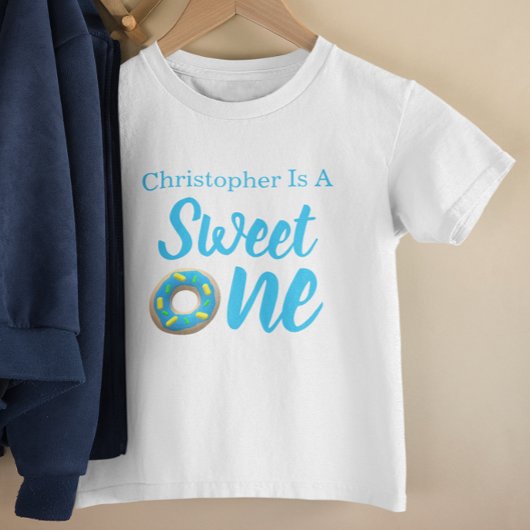スイートワンドーナツ 1歳の誕生日 ベビーTシャツ
