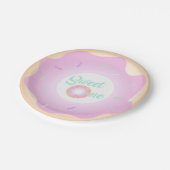 スイートワンバースデーパーティドーナツプレート ペーパープレート (アングル)