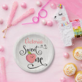 スイートワンピーチバースデーパーティ紙プレート ペーパープレート (パーティー)