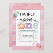 スイートワンファースト誕生日招待状 招待状 (正面/裏面)