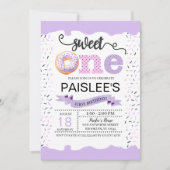 スイートワンファースト誕生日招待状 招待状 (正面)