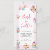 スイートワンフィルムストリップファースト誕生日招待状 (正面)