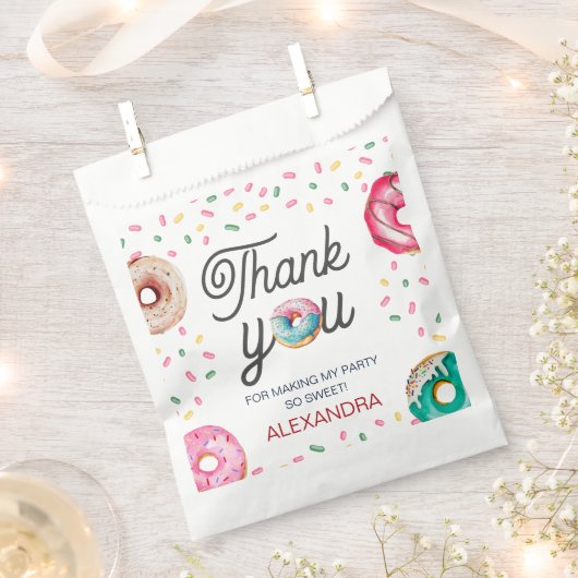 スイートワン誕生日ベビーシャワー フェイバーバッグ (クリップ留めされた状態)