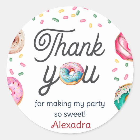 スイートワン誕生日ベビーシャワー ラウンドシール (正面)