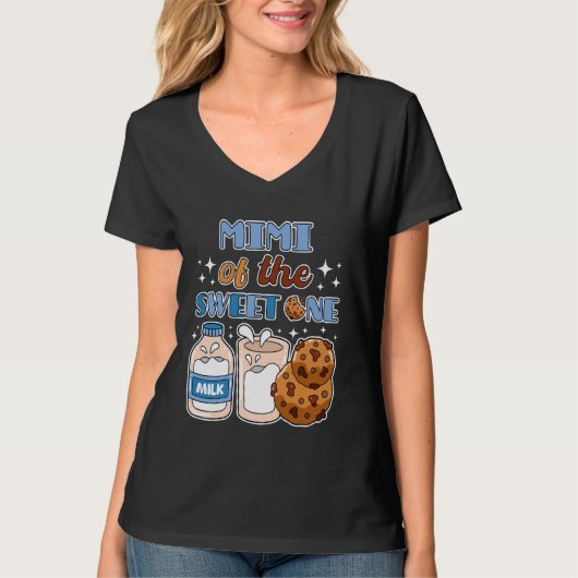 スイートワン・クッキー&ミルクのミミ 1歳の誕生日パ Tシャツ (正面)