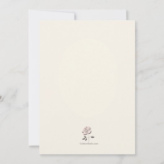 スイート反射フォト招待状 招待状 (裏面)